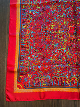 Load image into Gallery viewer, Limited Edition HERMES 100% SILK TWILL Scarf “Les Jardins D'Armenie” by Karen Petrossian for L’association Solidarite Protestante France-Armenia