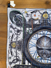 Load image into Gallery viewer, Hermes Embroidered Cashmere and Silk GM Shawl “Route 24” by Elias Kafouros.