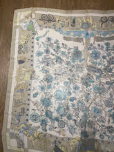 Load image into Gallery viewer, Hermes Silk Mousseline GM Shawl “Fantaisies indiennes” by Loïc Dubigeon 140.