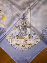 Load image into Gallery viewer, Hermes Silk Twill Scarf “Les Triples” by Nicole Lambert.