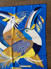 Load image into Gallery viewer, Hermes 100% Silk Scarf «Toucans de Paradis » by Katie Scott.