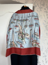 Load image into Gallery viewer, Hermes Silk Scarf «Mouillage» by Philippe Dauchez.