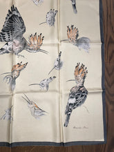 Load image into Gallery viewer, Hermes Silk Twill Scarf « Les Huppés » by Xavier de Poret.