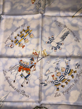 Load image into Gallery viewer, Hermes Silk Twill Scarf “Les Triples” by Nicole Lambert.