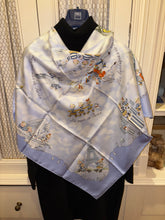 Load image into Gallery viewer, Hermes Silk Twill Scarf “Les Triples” by Nicole Lambert.