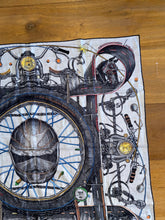 Load image into Gallery viewer, Hermes Embroidered Cashmere and Silk GM Shawl “Route 24” by Elias Kafouros.