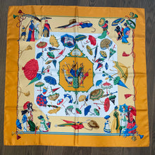 Load image into Gallery viewer, Limited edition Hermes Silk Twill Scarf “Ombrelles et Parapluies” for Citigroup Private Bank by Hubert de Watrigant.