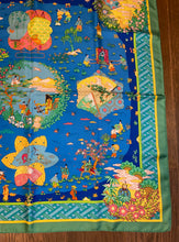 Load image into Gallery viewer, HERMES 100% SILK TWILL Scarf « Ballade de Heian » by Natsuno Hidaka.