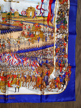 Load image into Gallery viewer, Hermes Silk Twill Scarf “Grande Cortege au Moscou” by Michel Duchene.