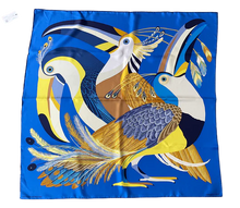 Load image into Gallery viewer, Hermes 100% Silk Scarf «Toucans de Paradis » by Katie Scott.
