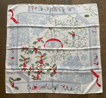 Load image into Gallery viewer, Limited Edition Hermes Silk Scarf “Neige d’Antan” Megeve by Cathy Latham.
