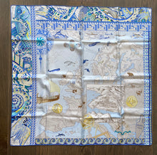 Load image into Gallery viewer, Limited edition Hermès Silk Scarf « Le Voyage De Pytheas » by Aline Honore