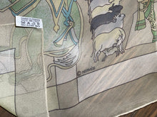 Load image into Gallery viewer, Hermes Silk Mousseline GM Shawl “Fantaisies indiennes” by Loïc Dubigeon 140.