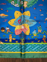 Load image into Gallery viewer, HERMES 100% SILK TWILL Scarf « Ballade de Heian » by Natsuno Hidaka.