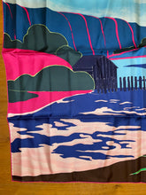 Load image into Gallery viewer, Limited Edition Hermes Silk Twill Scarf “Au Bout Du Monde” by Antoine Carbonne in support of Action of Addiction.