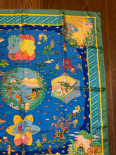 Load image into Gallery viewer, HERMES 100% SILK TWILL Scarf « Ballade de Heian » by Natsuno Hidaka.