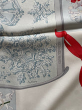 Load image into Gallery viewer, Limited Edition Hermes Silk Scarf “Neige d’Antan” Megeve by Cathy Latham.