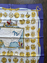 Load image into Gallery viewer, Hermes Silk Scarf «Arms of United States» by Hugo Grygkar.