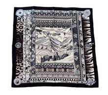 Load image into Gallery viewer, Hermes Silk Scarf “La Femme aux Semelles de Vent” by Aline Honore