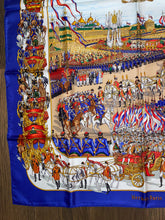 Load image into Gallery viewer, Hermes Silk Twill Scarf “Grande Cortege au Moscou” by Michel Duchene.