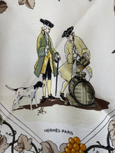 Load image into Gallery viewer, Limited edition Hermes Silk Scarf “Vendanges II” by Caty Latham.
