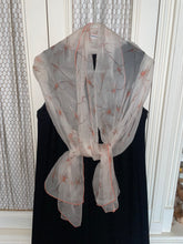 Load image into Gallery viewer, HERMES SILK Mousseline Stole “Fleurs de Fuchsia” by Leigh P. Cook.