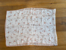 Load image into Gallery viewer, HERMES SILK Mousseline Stole “Fleurs de Fuchsia” by Leigh P. Cook.