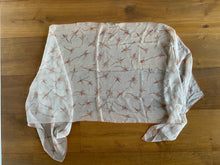 Load image into Gallery viewer, HERMES SILK Mousseline Stole “Fleurs de Fuchsia” by Leigh P. Cook.