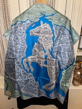 Load image into Gallery viewer, Limited Edition Hermes Silk Twill Scarf “La Cite Cavaliere” by Octave Marsal