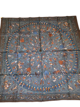 Load image into Gallery viewer, Hermes Silk Shawl “Lalbhai” by Michel Duchene 140