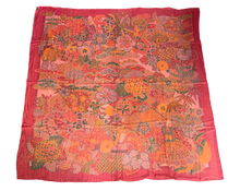 Load image into Gallery viewer, Hermes Silk Mousseline GM Shawl «URASHIMA TARO» by Natsuno Hidaka 140.