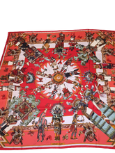 Load image into Gallery viewer, Hermes Silk Plume “Kachinas” by Kermit Oliver 140
