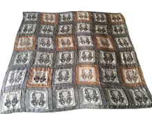 Load image into Gallery viewer, Hermes Silk Mousseline shawl “Shiny Brides Précieux“ with sequins embroidery and glass beads 140