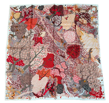 Load image into Gallery viewer, Hermes Silk Twill Scarf “Dans Un Jardin Anglais” by Alice Shirley.