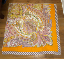Load image into Gallery viewer, Hermes Cashmere and Silk GM Shawl “Le Jardin De La Maharani Décadre” by Annie Faivre 140.