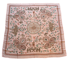 Load image into Gallery viewer, Hermes Silk Mousseline GM Shawl “Carre Kantha” 140.