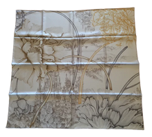 Load image into Gallery viewer, Hermes Silk Scarf A l'Ombre des Pivoines
