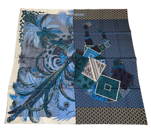 Load image into Gallery viewer, Hermes Silk GM Shawl « Mythiques Phoenix/A cheval sur mon carré » 140.