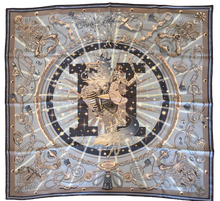 Load image into Gallery viewer, Hermes “C’est la Fête” Double-Faced Silk Scarf  by Daiske Nomura