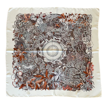 Load image into Gallery viewer, Hermes Silk Scarf «Au Coeur de la Vie» by Aline Honoré.