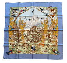Load image into Gallery viewer, Hermes Silk Twill Scarf “Sichuan” by Robert Dallet.