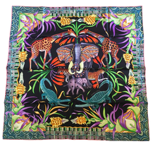 Load image into Gallery viewer, Hermès Silk Scarf « La Marche Du Zambeze » by Ardmore Artists