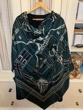Load image into Gallery viewer, Hermes Embroidered Silk GM Shawl « PRECIEUX BANDANA » 140.