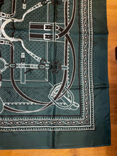 Load image into Gallery viewer, Hermes Embroidered Silk GM Shawl « PRECIEUX BANDANA » 140.