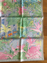 Load image into Gallery viewer, Hermes Silk Scarf “Faubourg Tropical” by Octave Marsal and Théo de Gueltzl.