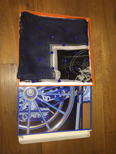 Load image into Gallery viewer, Hermes Beaded Silk Mousseline Scarf Ex Libris Au Pois Couture