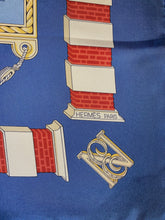 Load image into Gallery viewer, Hermes silk scarf "Rocher de la Vierge, Le Port, Vieux Villa Eugenia A Biarritz” by Hugo Grygkar