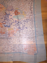 Load image into Gallery viewer, Hermes Silk Mousseline Shawl “Rencontre Ocean” 140