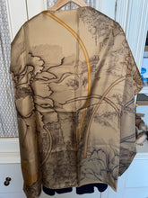 Load image into Gallery viewer, Hermes Silk Scarf "A l'Ombre des Pivoines". Designed by Octave Marsal/Théo de Gueltzl.