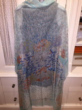 Load image into Gallery viewer, Hermes Silk Mousseline Shawl “Rencontre Ocean” 140